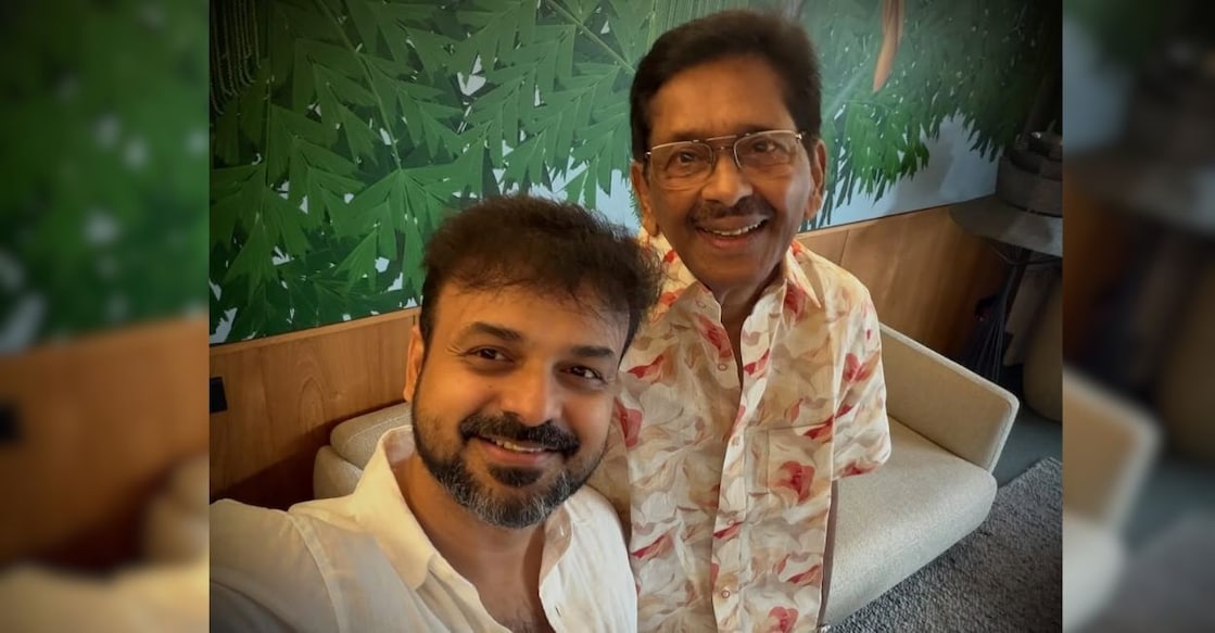 Kunchacko Boban with Fazil. Photo: Instagram