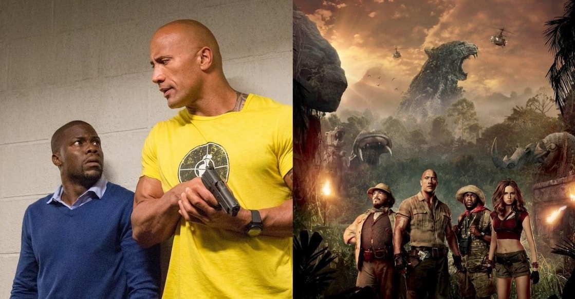 Posters of 'Central Intelligence', 'Jumanji: Welcome to the Jungle'. Photo: IMDb