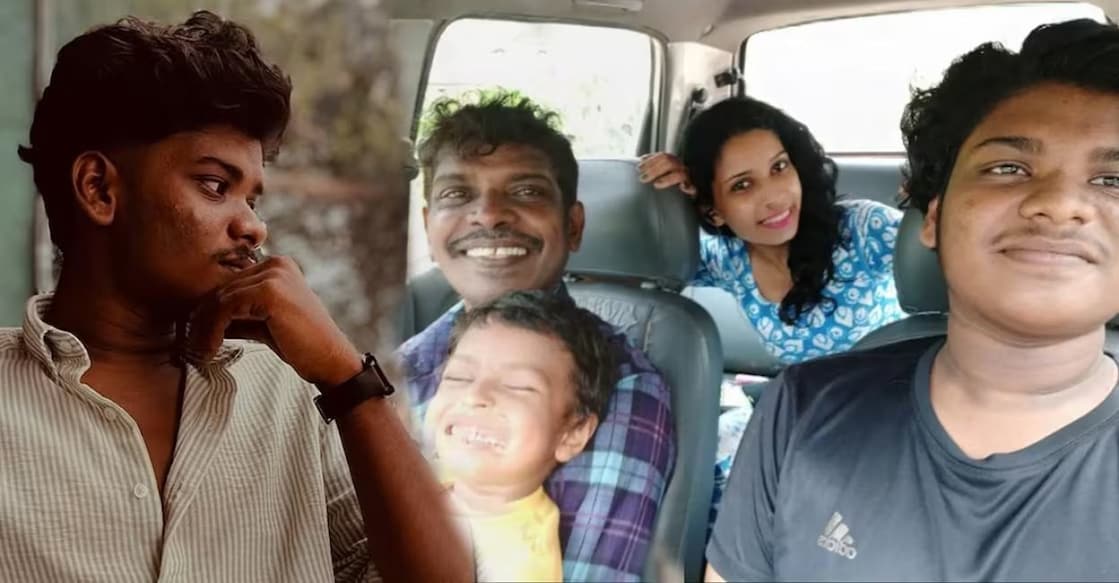 Kollam Sudhi and family. Photo: Facebook