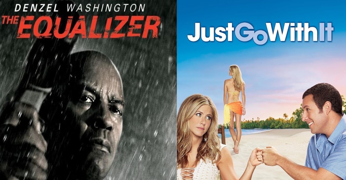 Posters of 'The Equalizer', 'Just Go with It'. Photo: IMDb