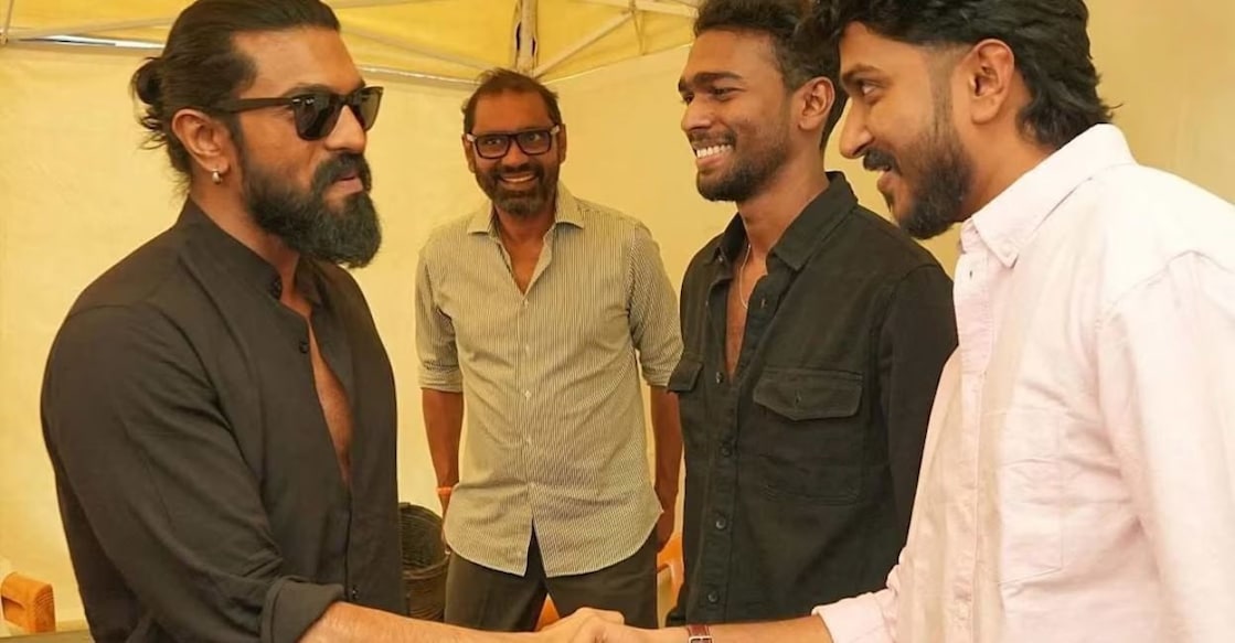 Hashir and Alan meet Ram Charan. Photo: Instagram