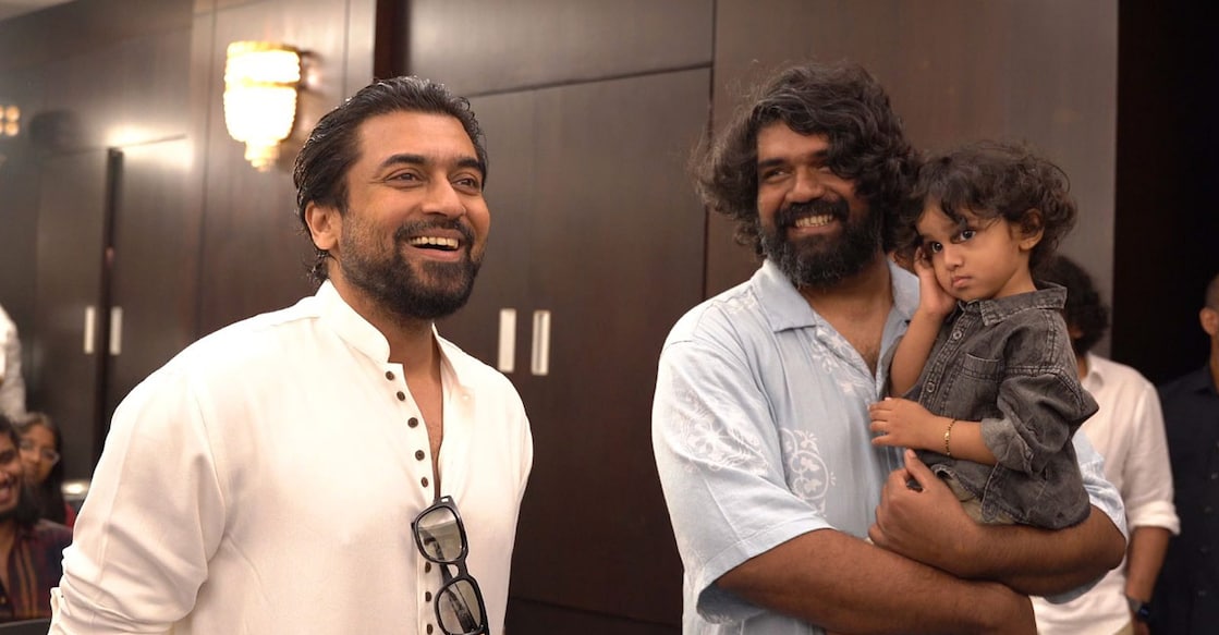 Suriya with Jithu Madhavan. Photo: Special arrangement