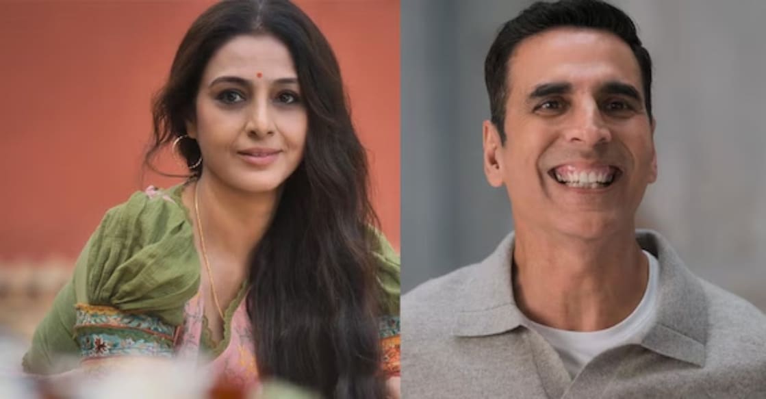 Tabu and Akshay Kumar in 'Bhoot Bangla'. Photo: YouTube/Screengrab