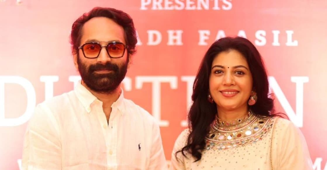 Fahadh Faazil and Shivada. Photo: Special Arrangement