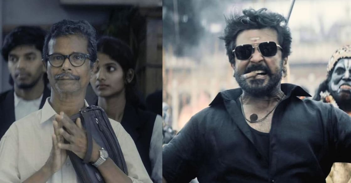 Indrans and Suriya in 'Karuppu'. Photo: IMDb