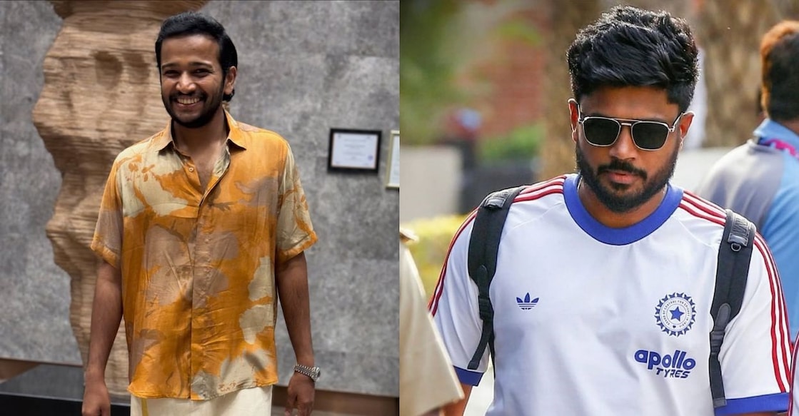 Basil Joseph, Sanju Samson. Photo: Instagram/@ibasiljoseph/@imsanjusamson