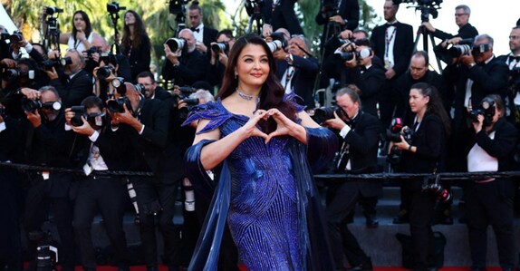 aishwarya rai cannes blue dress Slate Blue Zip-Up Sweatshirt Dress XL