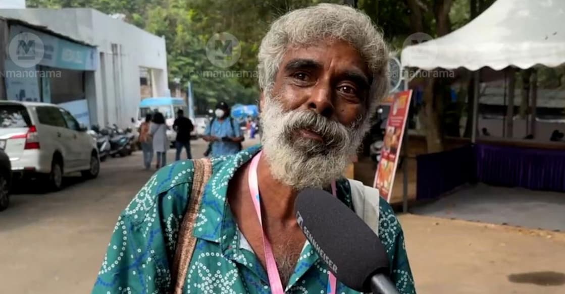 Sathyendra at the 28th edition of IFFK. Photo: Onmanorama