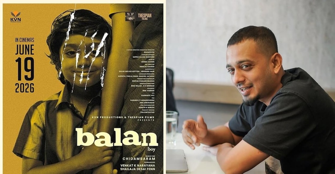 'Balan' poster, Chidambaram. Photo: Instagram/@__chidambaram__
