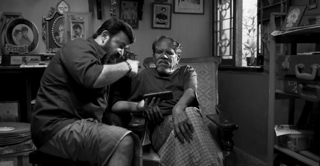 Mohanlal with Bharathiraja in 'Thudarum'. Photo: Screengrab/YouTube/SonyMusicSouth