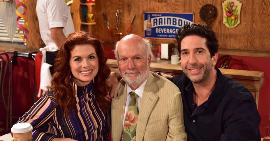 James Burrows with David Schwimmer. Photo: Instagram/ therealjamesburrows