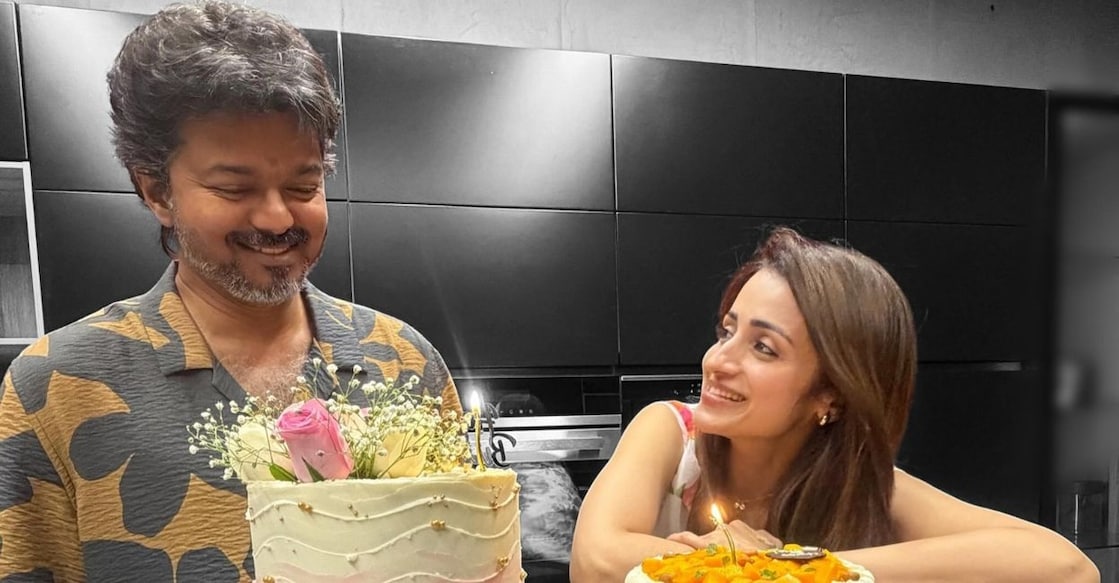 Vijay and Trisha. Photo: Instagram/@trishakrishnan