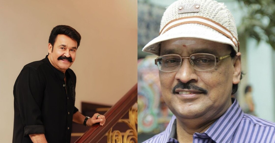 Mohanlal, Bhagyaraj. Photo: Facebook