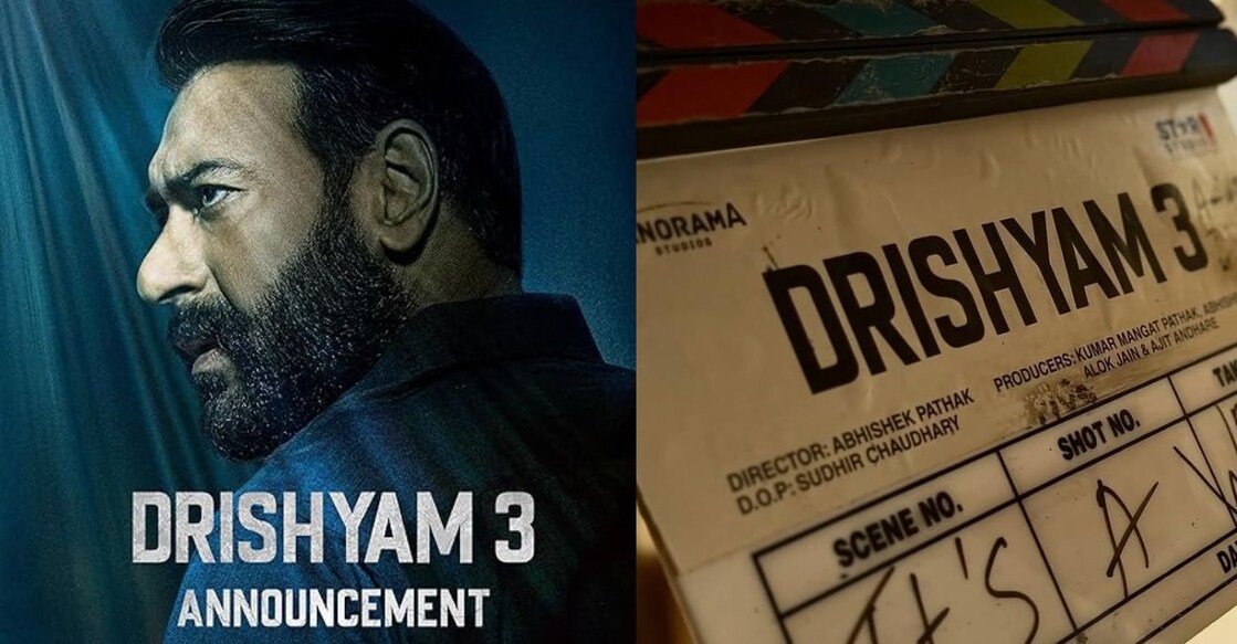 Ajay Devgn in the poster of 'Drishyam 3'. Photo: IMDb