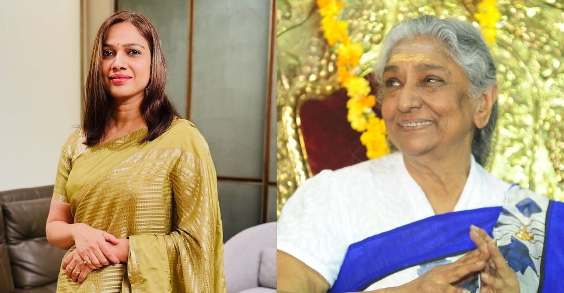 Gayathri, S Janaki. Photo: Instagram/@gayatriasokan/Manorama