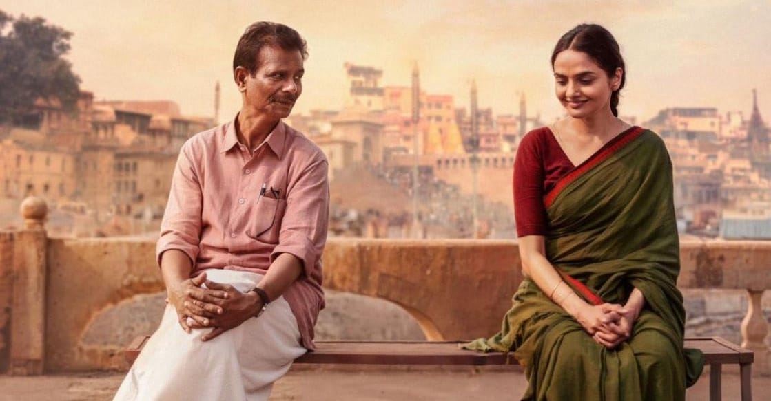 Indrans and Madhoo in 'Chinna Chinna Aasai'. Photo: IMDb