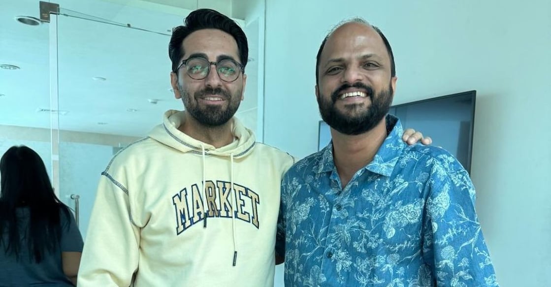 Jude Anthany Joseph with Ayushmann Khurrana. Photo: Instagram/@judeanthanyjoseph
