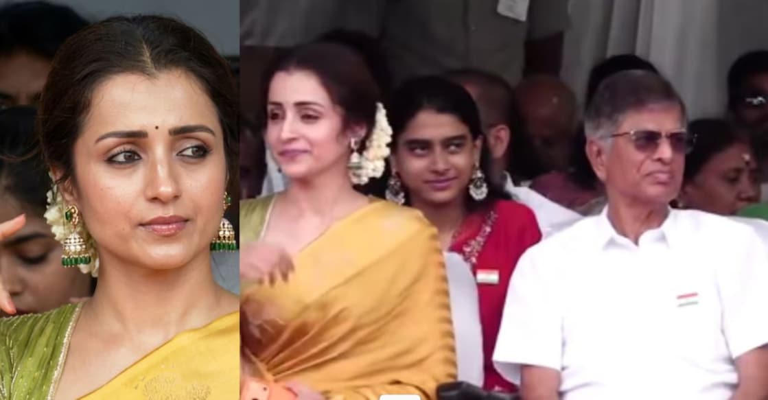 Trisha at the event. Photo: X/ @vignesh_twitz