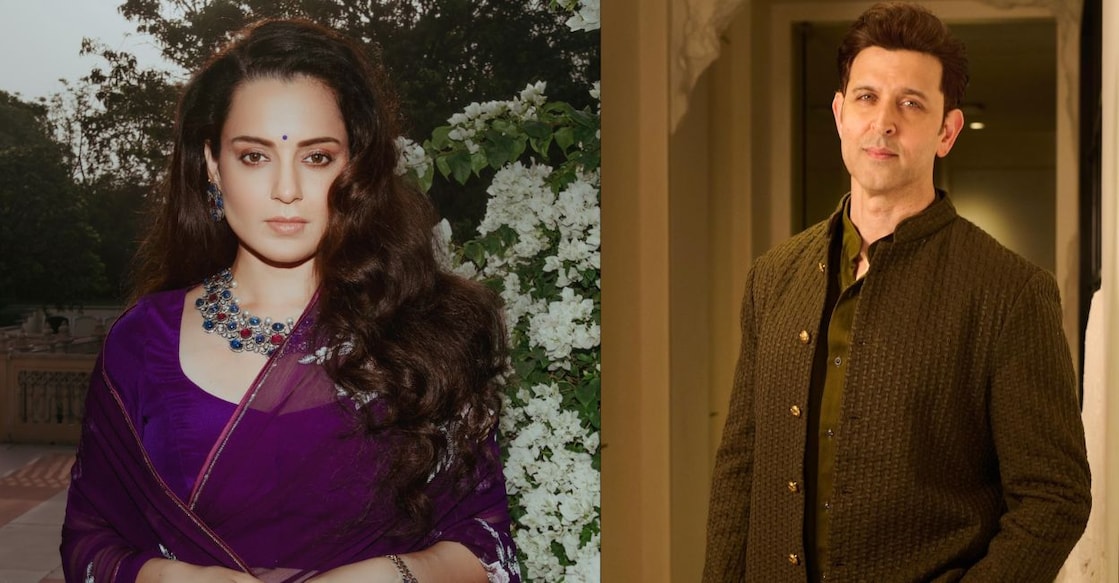 Kangana Ranaut, Hrithik Roshan. Photo: Instagram/@kanganaranaut/@hrithikroshan