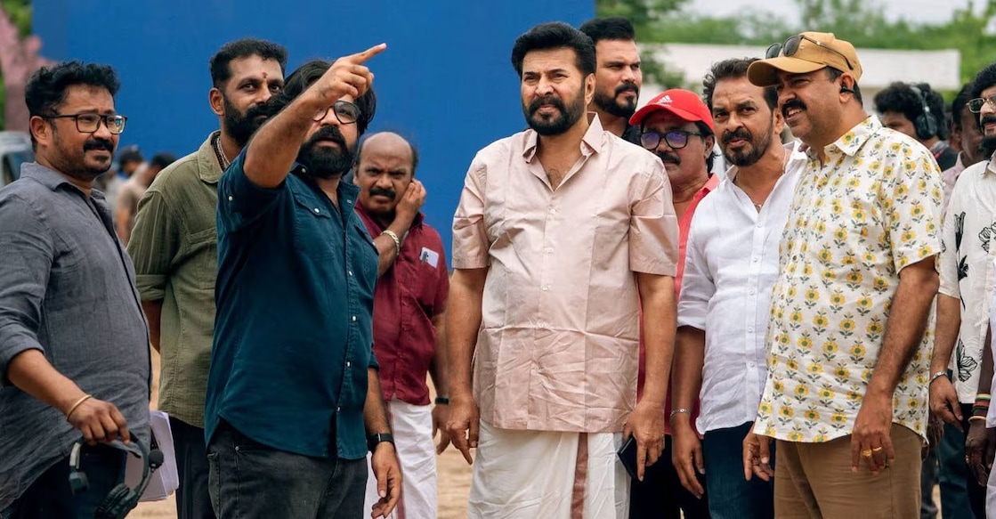 Mammootty with Nithish Sahadev. Photo: Special Arrnagement/Manorama Online