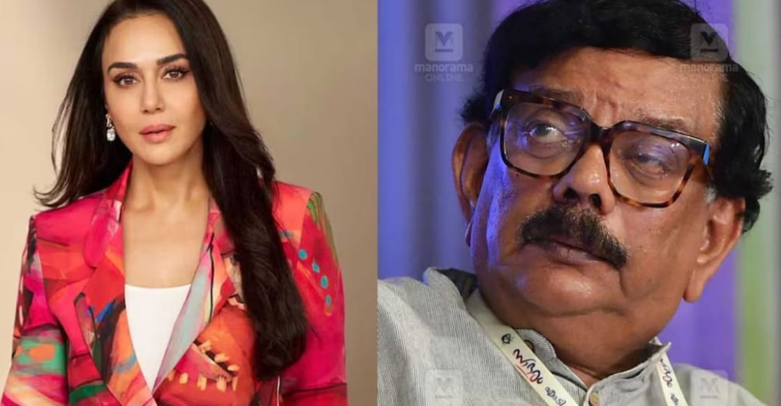Preity Zinta and Priyadarshan. Photos: Special arrangement/ Manorama