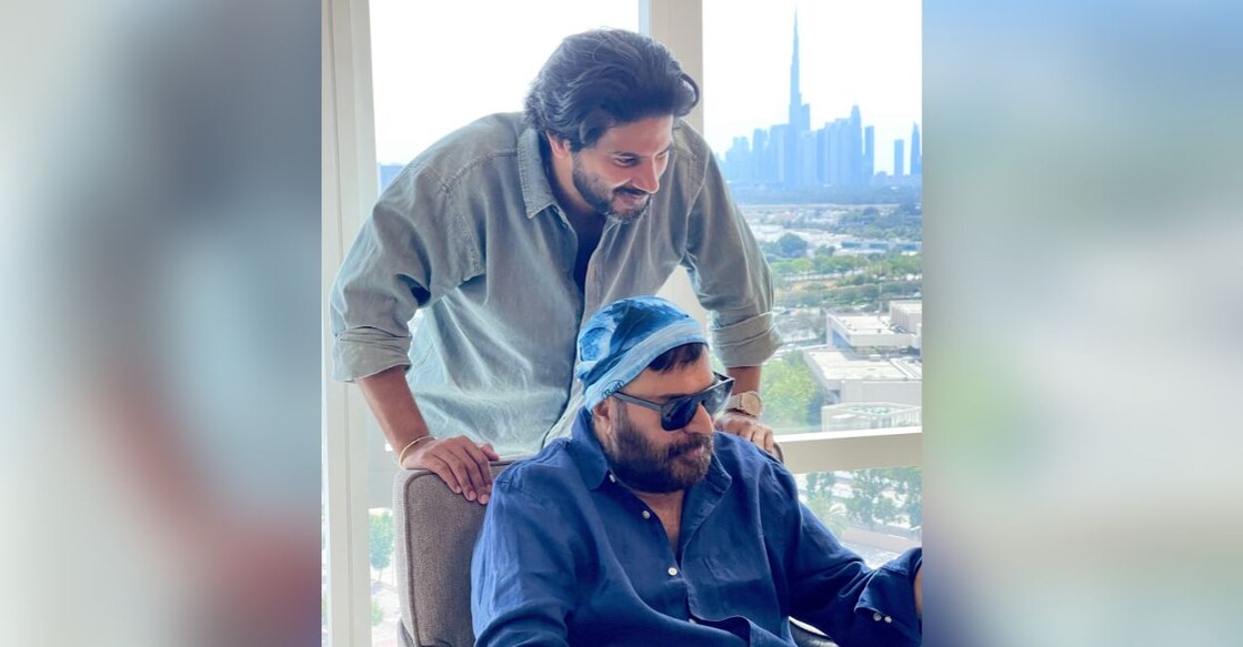 Mammooty and Dulquer Salmaan. Photo: Instagram/@mammootty