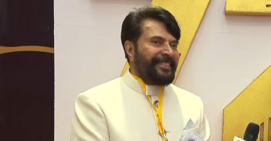 Mammootty at the National Film Awards ceremony in Gujarat. Photo: Screengrab
