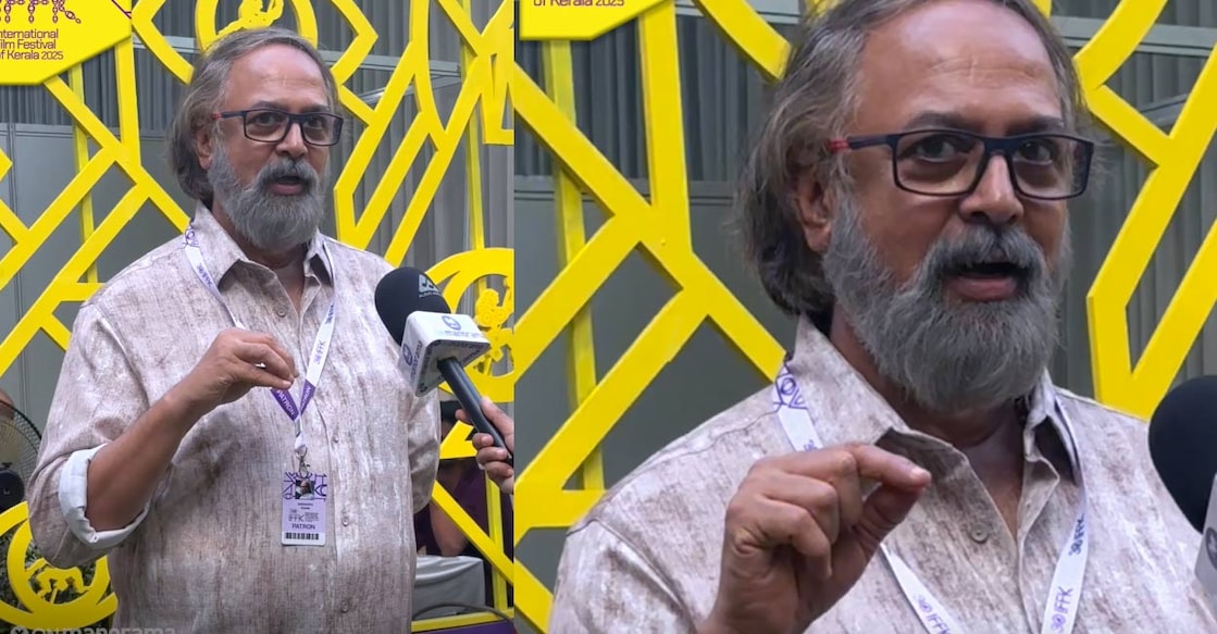 Director Madhupal at the IFFK venue. Photo: Onmanorama