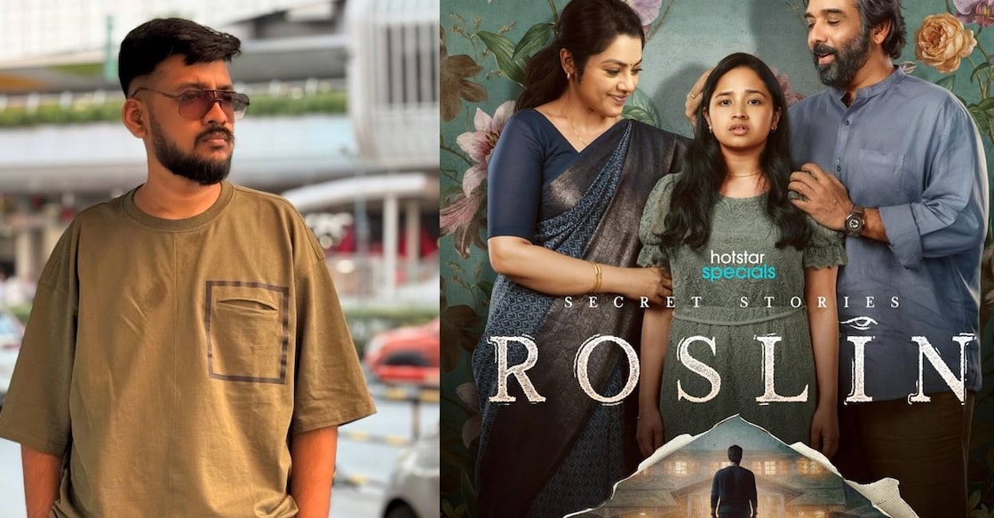 Vinayak Sasikumar wrote the screenplay for 'Roslin', a mystery webseries. Photo: Instagram