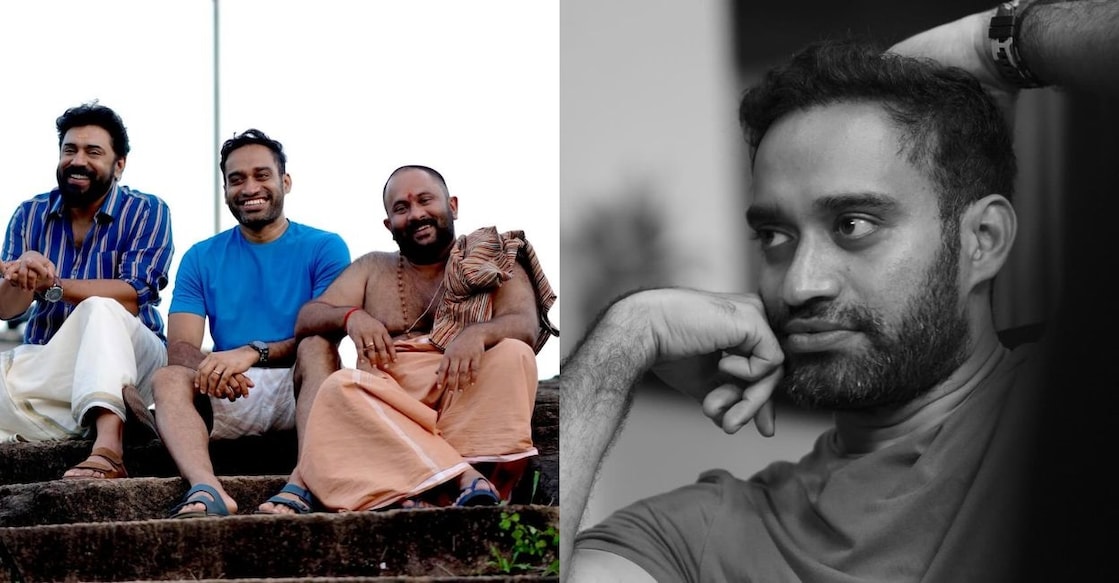 Nivin Pauly, Akhil Sathyan and Aju Varghese. Photo: Facebook