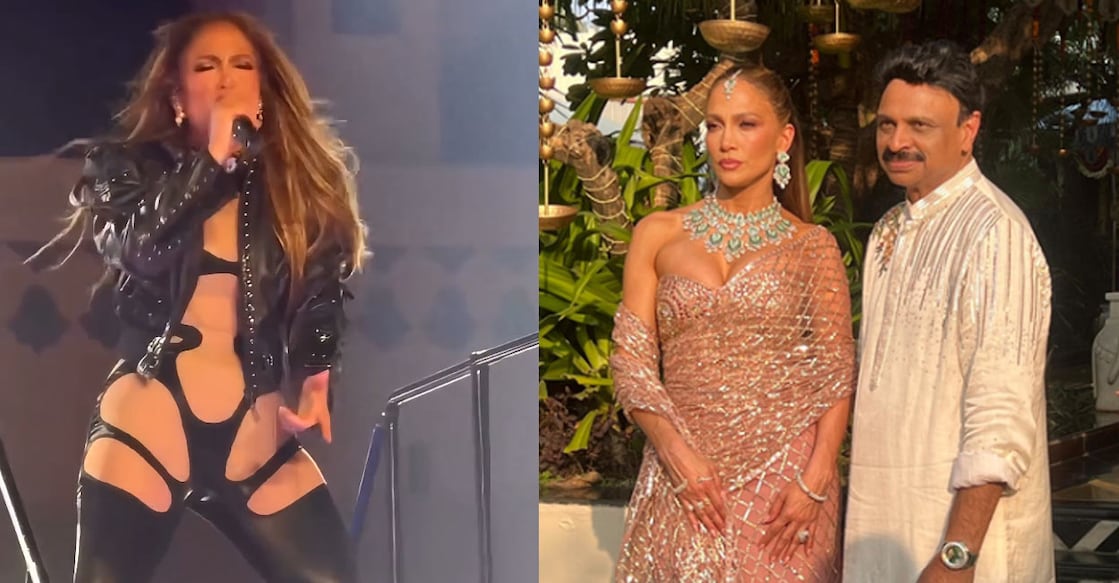 Jennifer Lopez performs at the high profile wedding in 'Udaipur'. Photo: IANS / X