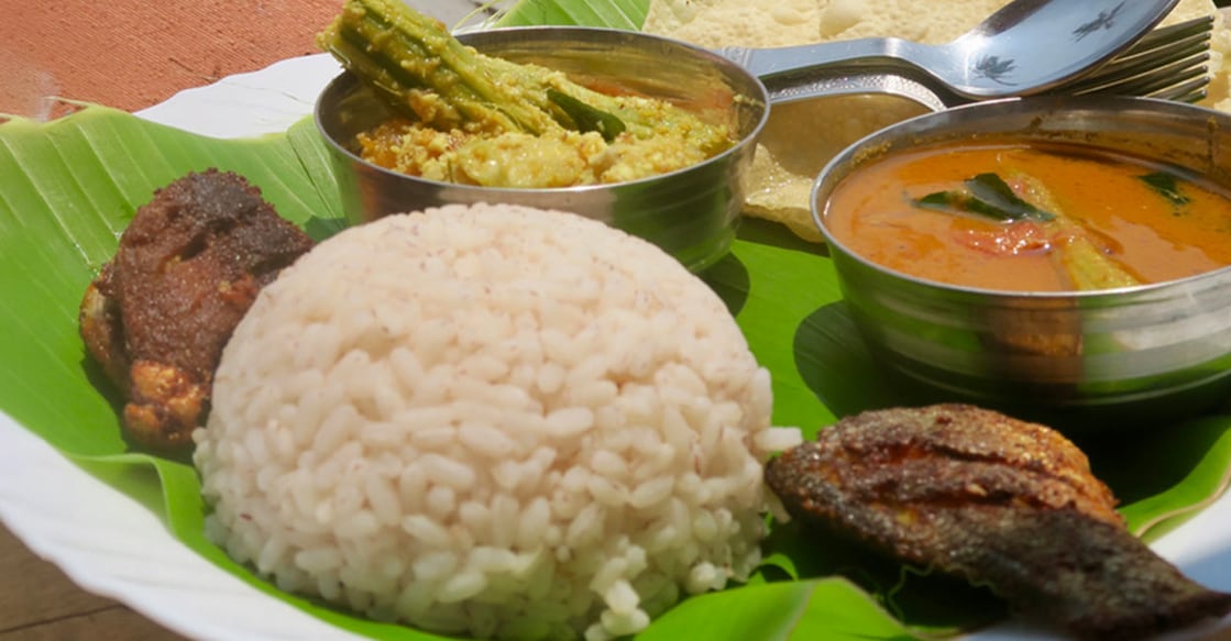 Traditional Kerala meals. Photo: iStock/mtreasure