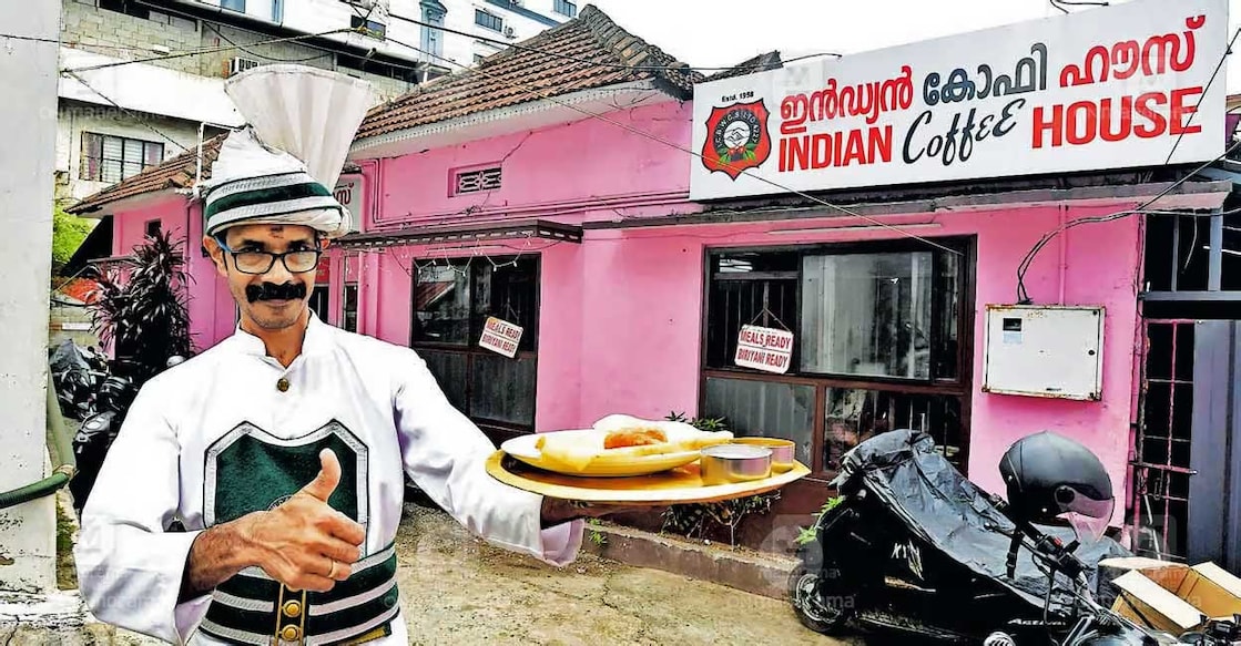 The Indian Coffee House on TB Road in Kottayam, which celebrates its golden jubilee. Photo: Manorama