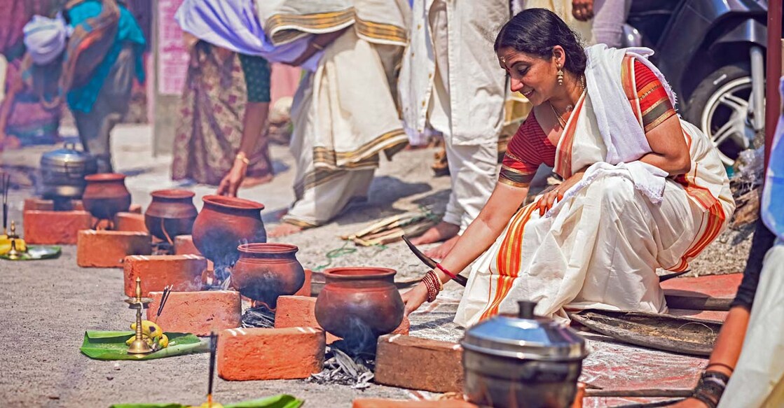 Attukal Pongala on March 9, 2020, Thiruvananthapuram, Kerala. Photo: Shutterstock/ANAND GANAPATHY