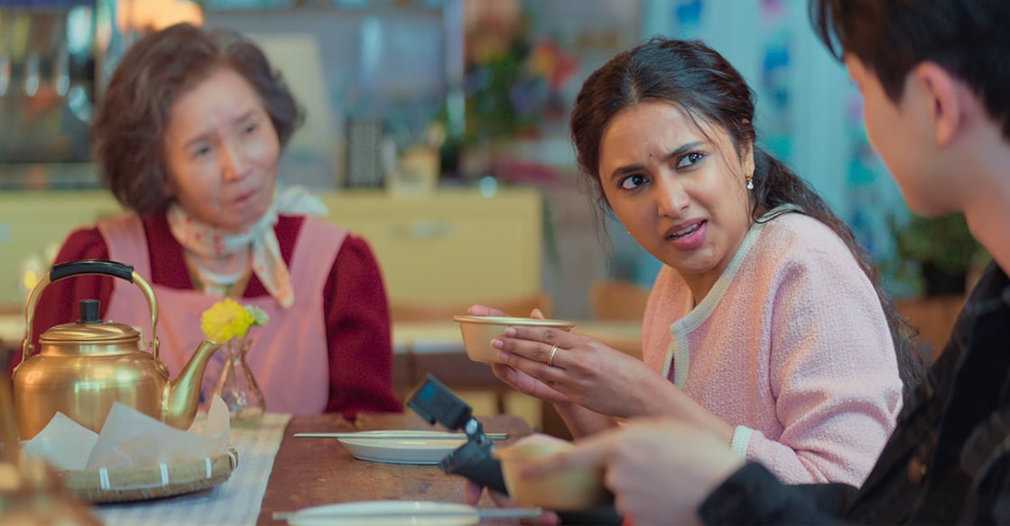 Made in Korea's Sunda kanji vs Makgeolli scene. Image captured from the trailer published on Netflix India's YouTube.