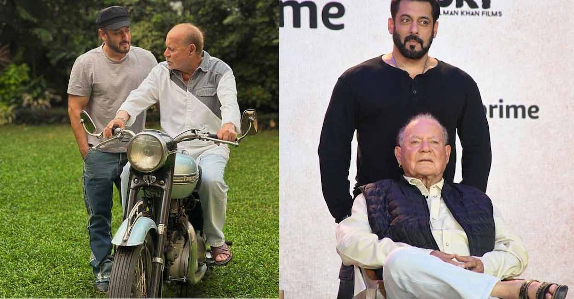 Salman Khan with his dad, Salim Khan. Photo: Instagram/@beingsalmankhan