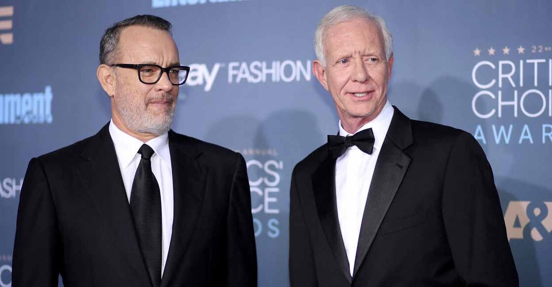 Tom Hanks (left) and Chesley Sullenberger. Photo: AFP