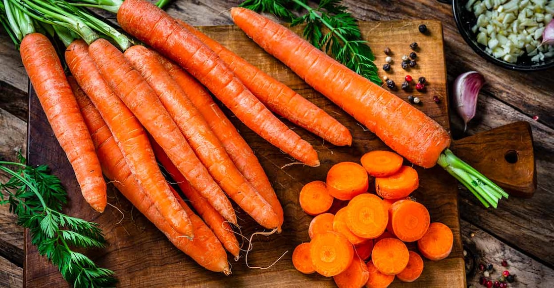 As carrots have thicker cell walls, beta carotene is assimilated only minimally in the digestive process. Photo: iStock/fcafotodigital