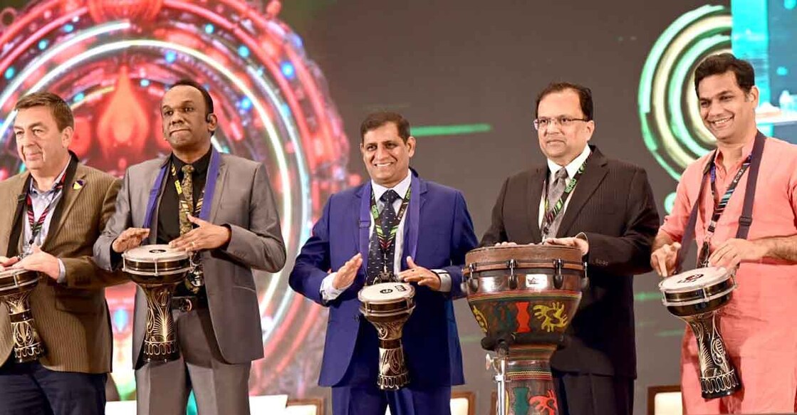 Union home secretary Govind Mohan (second from right) inaugurating cOcOn 2025. Photo: Special arrangement