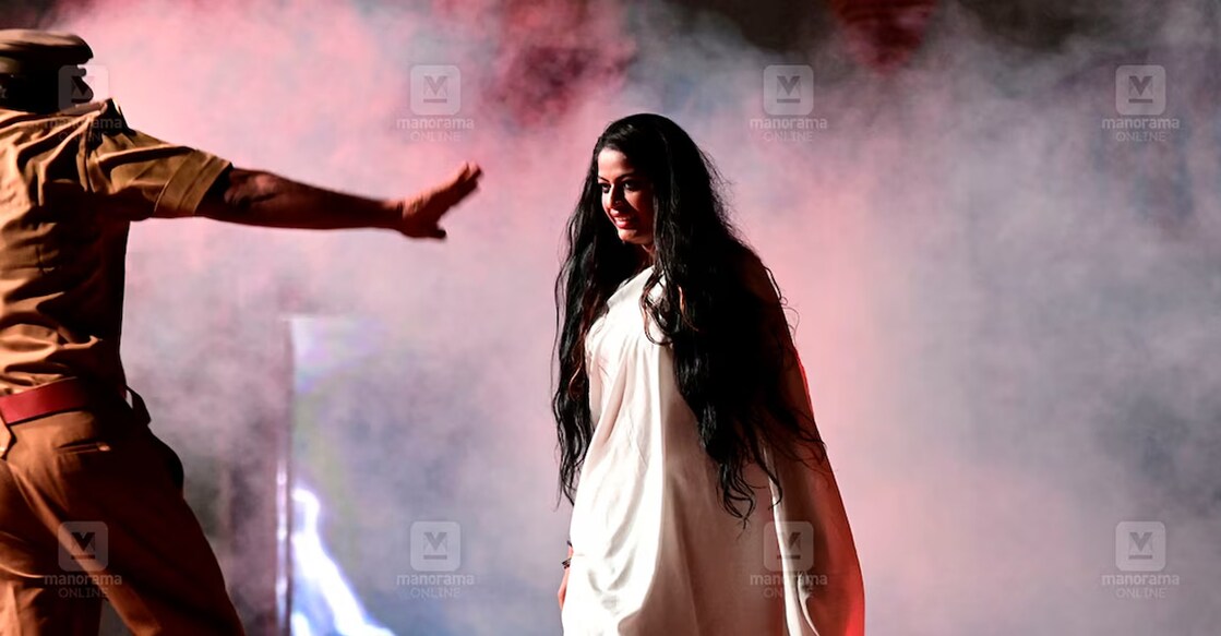 From Aris Kalanilayam’s play 'Rakthakshassu'. Photo: Rinkuraj Mattancheri / Manorama