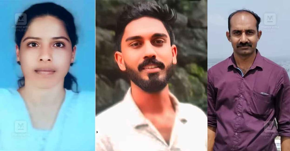  Archana, Sivakrishnan, Soni S Kumar. Photo: Manorama