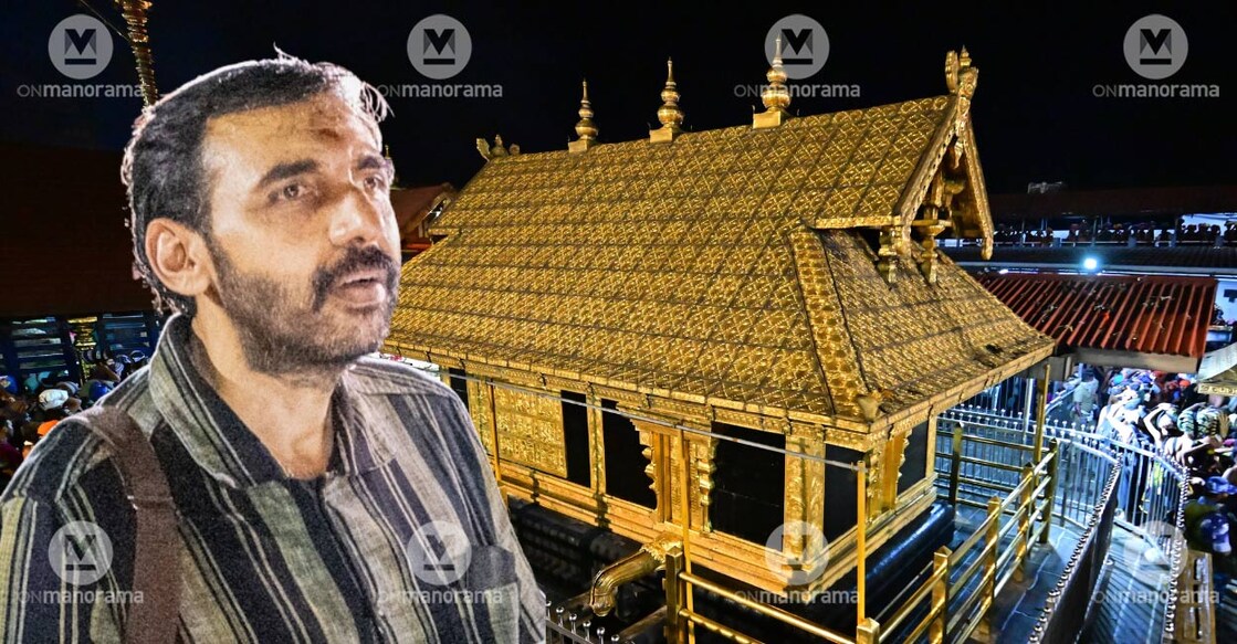 Unnikrishan Potty, Sabarimala temple. Photos: File/ Manorama. 
