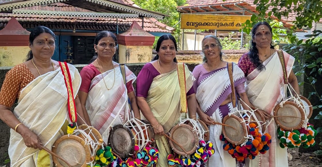 For Vasantha, Tirur municipal councillor Nirmala Kuttikrishnan, retired teacher Sarala Krishnan, teacher Bhama Harikumar, and Ramani Kunnath, this long-cherished dream is finally becoming a reality. Photo: Special Arrangement