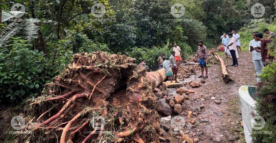 A view of the landslide hit Koonthalampara's VT Padi in Idukki. Photo: Special Arrangement