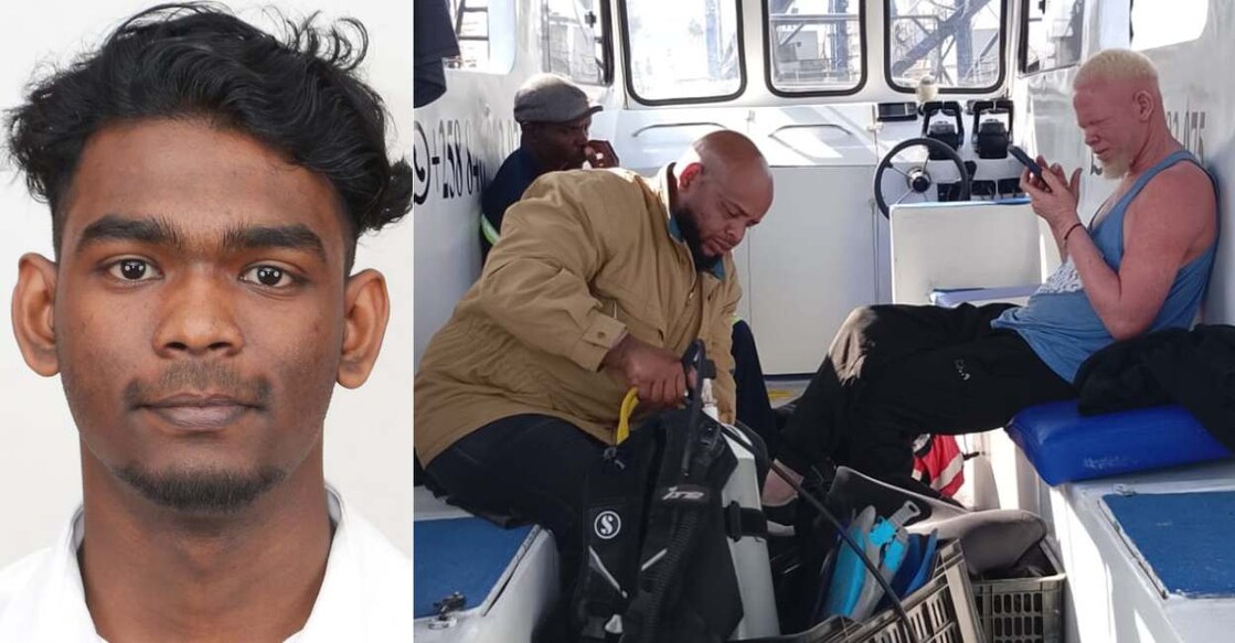 Indrajit Santhosh, Divers preparing for search and rescue operations in Mozambique's Beira. Photo: Special Arrangement.