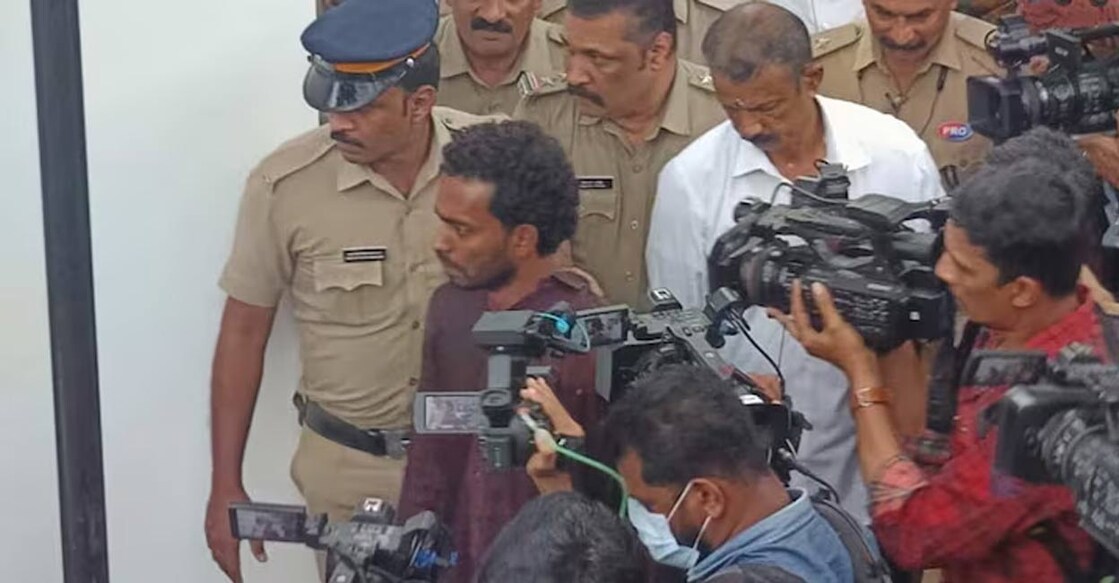 Police taking Soni to the spot. Photo: Special Arrangement. 