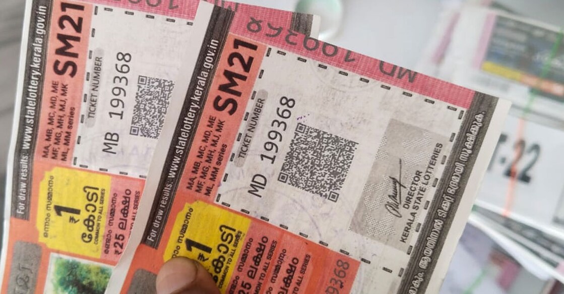 The colour photocopies of fourth-prize tickets. Photo: Special Arrangement