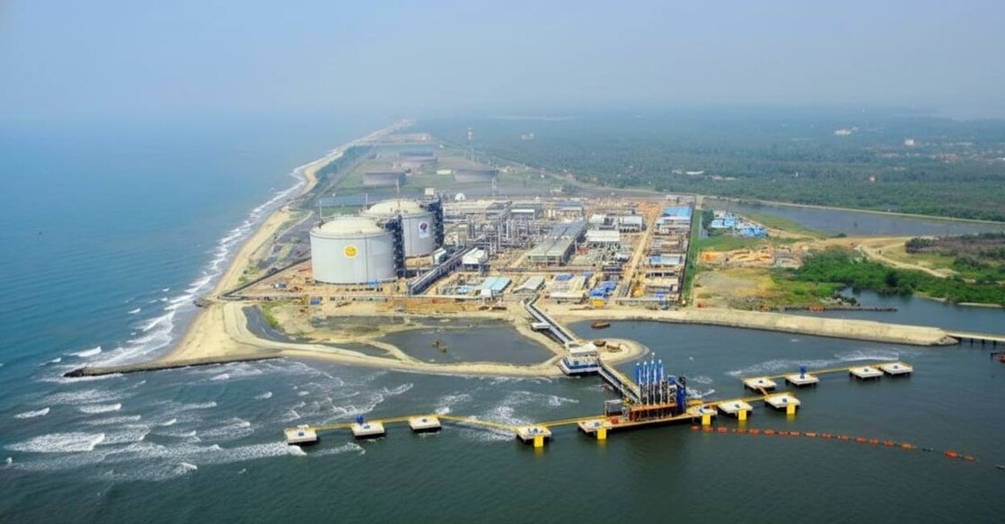 An AI-enhanced image of the sea mouth at Fort Kochi. Source: Feasibility Report - Fort Kochi- Vypin Underwater Tunnel. 