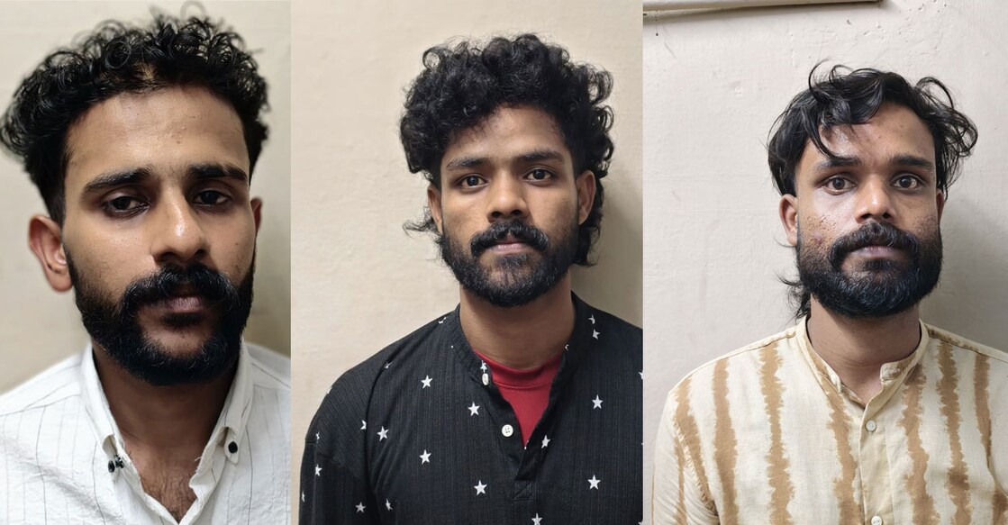 Alungal Abdul Wahid (26), Maruthath Abdul Latheef (27) and Pooladan Asfal (26). Photo: Special Arrangement
