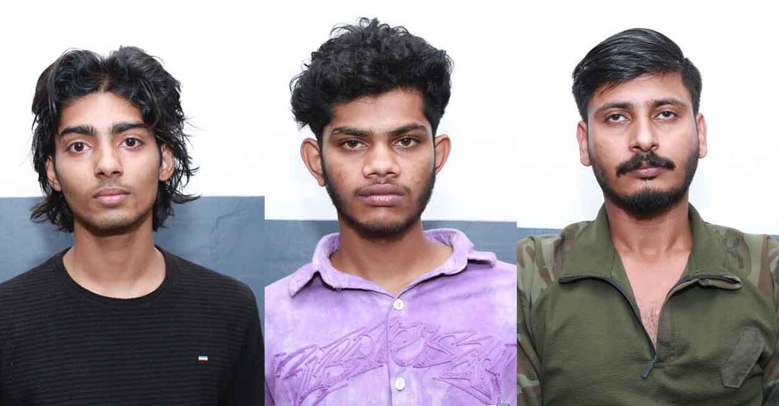 Ashwin,Vishnu, Muhammad Rashid. Photo: Special arrangement